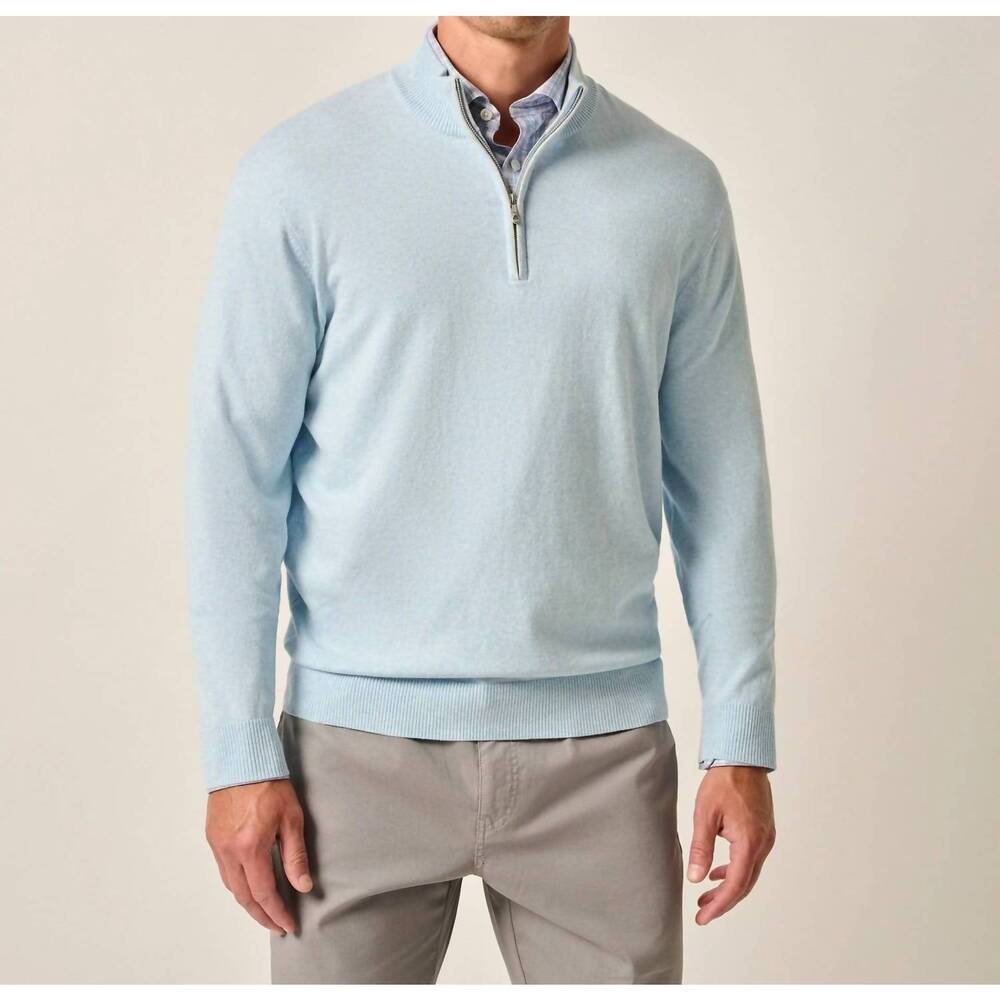 NEW JOHNNIE-O desmond 1/4 zip pullover in maliblu